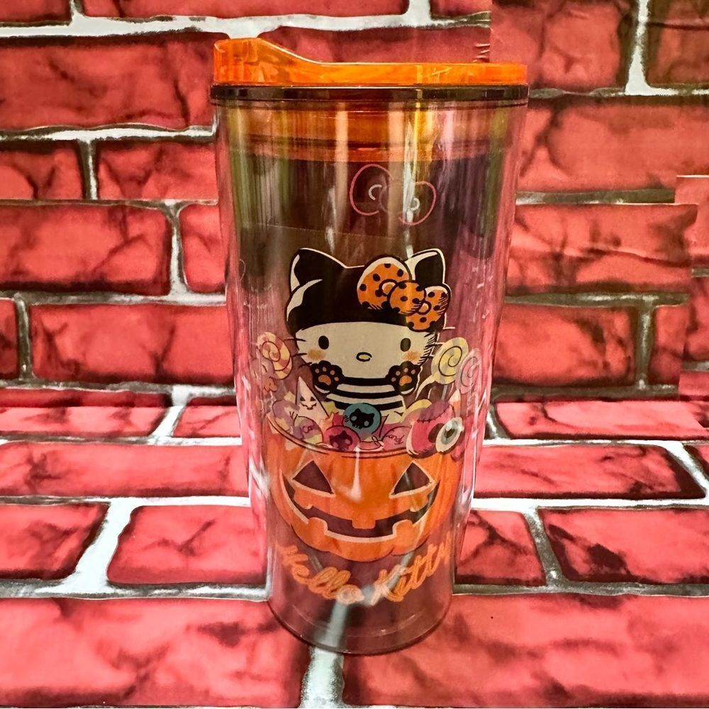 Hello Kitty Halloween Orange Pumpkin Tumbler